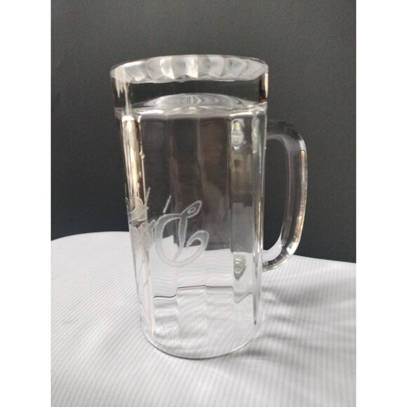 MLB Baseball Los Angeles LA Dodgers Etched Glass Stein Mug 6"X3" - Picture 10 of 10